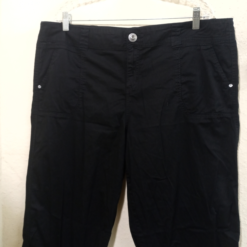 Style & Co. Black Trousers with Embroidered Detail